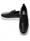 Pantofi Casual Barbati din piele naturala 12-187 BLACK | ADVANCER