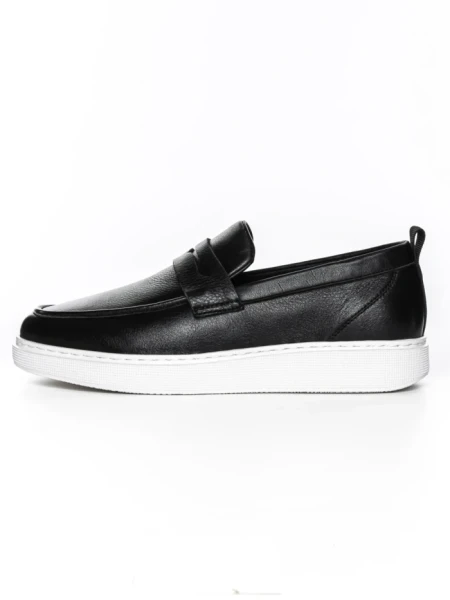 Pantofi Casual Barbati din piele naturala 12-187 BLACK | ADVANCER