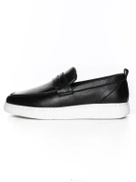 Pantofi Casual Barbati din piele naturala 12-187 BLACK | ADVANCER