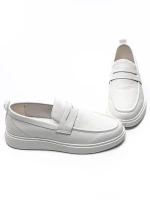 Pantofi Casual Barbati din piele naturala 12-187 WHITE | ADVANCER