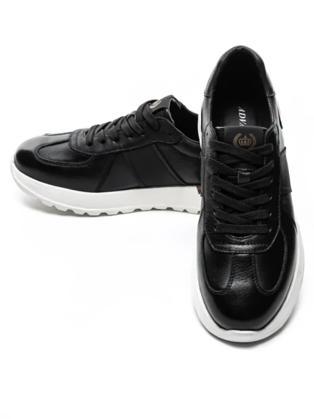 Pantofi Sport Barbati din piele naturala 12-186 BLACK | ADVANCER
