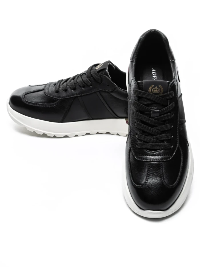 Pantofi Sport Barbati din piele naturala 12-186 BLACK | ADVANCER