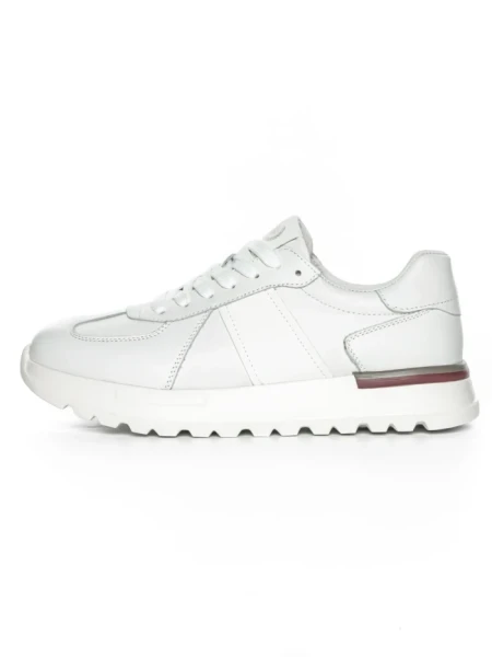 Pantofi Sport Barbati din piele naturala 12-186 WHITE | ADVANCER