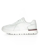 Pantofi Sport Barbati din piele naturala 12-186 WHITE | ADVANCER