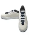Pantofi Sport Barbati din piele naturala 12-178 WHITE-BLUE | ADVANCER