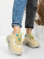 Pantofi Sport Dama din piele naturala 36853-1 GREEN | ADVANCER