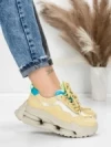 Pantofi Sport Dama din piele naturala 36853-1 GREEN | ADVANCER