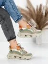 Pantofi Sport Dama din piele naturala 36868-1 GREEN | ADVANCER
