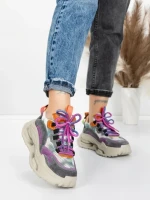 Pantofi Sport Dama din piele naturala 36868-1 PURPLE | ADVANCER