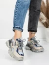 Pantofi Sport Dama din piele naturala Y5757-1 BLUE | ADVANCER