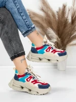 Pantofi Sport Dama din piele naturala 36899 BLUE | ADVANCER
