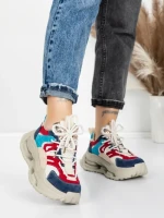 Pantofi Sport Dama din piele naturala 36899 BLUE | ADVANCER