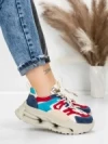 Pantofi Sport Dama din piele naturala 36899 BLUE | ADVANCER