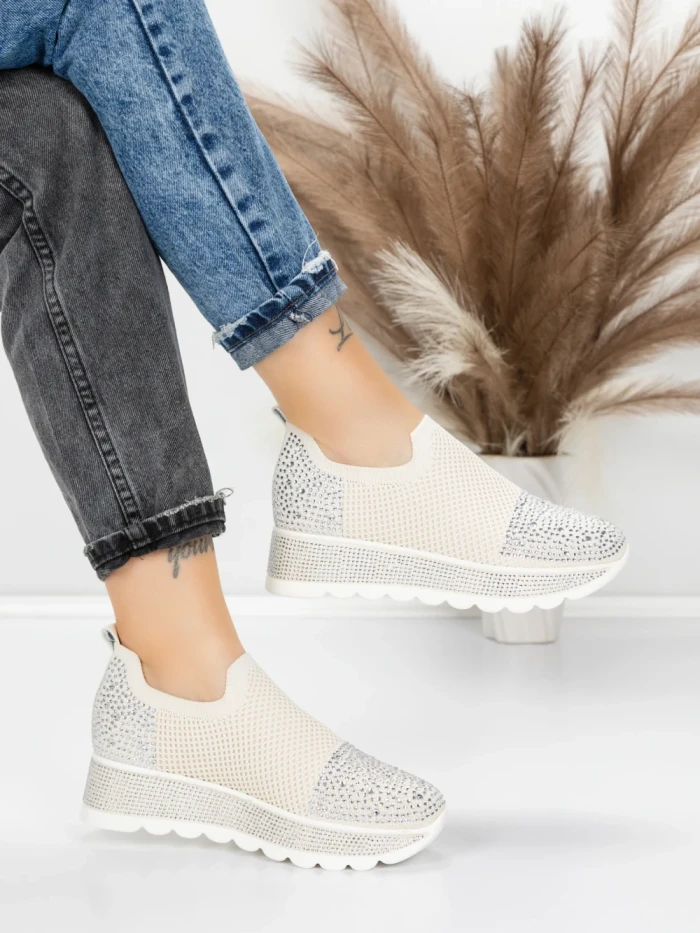 Sneakers Dama 5H65 BEIGE | MEI