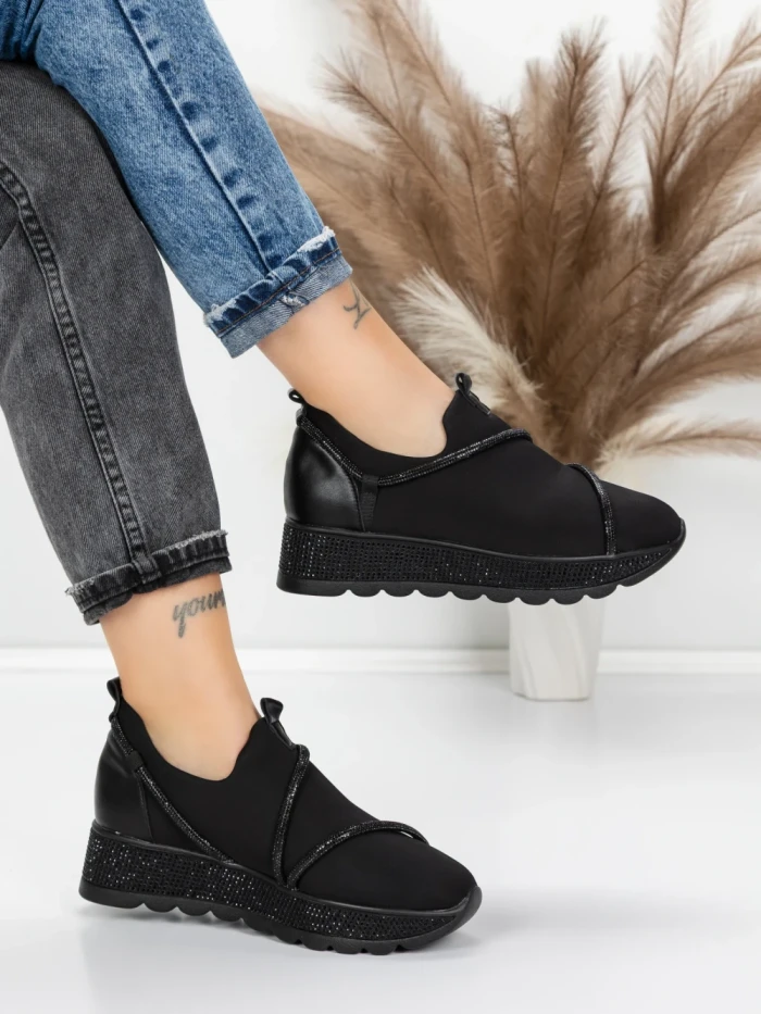 Sneakers Dama 5H62 BLACK | MEI