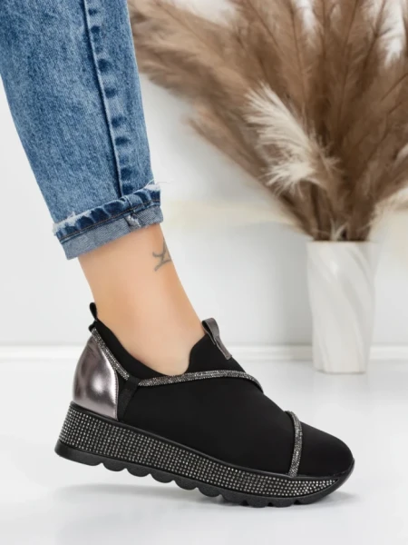 Sneakers Dama 5H62 BLACK | MEI