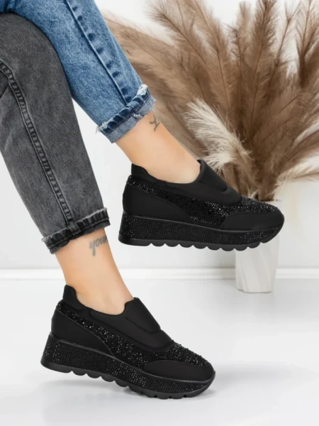 Sneakers Dama 5H63 BLACK | MEI