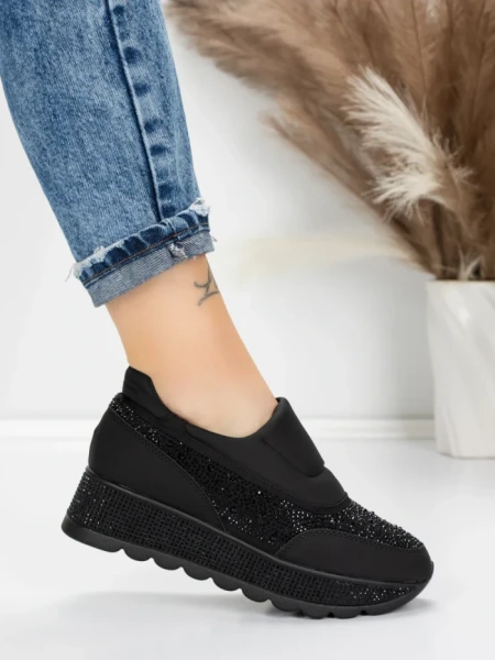 Sneakers Dama 5H63 BLACK | MEI