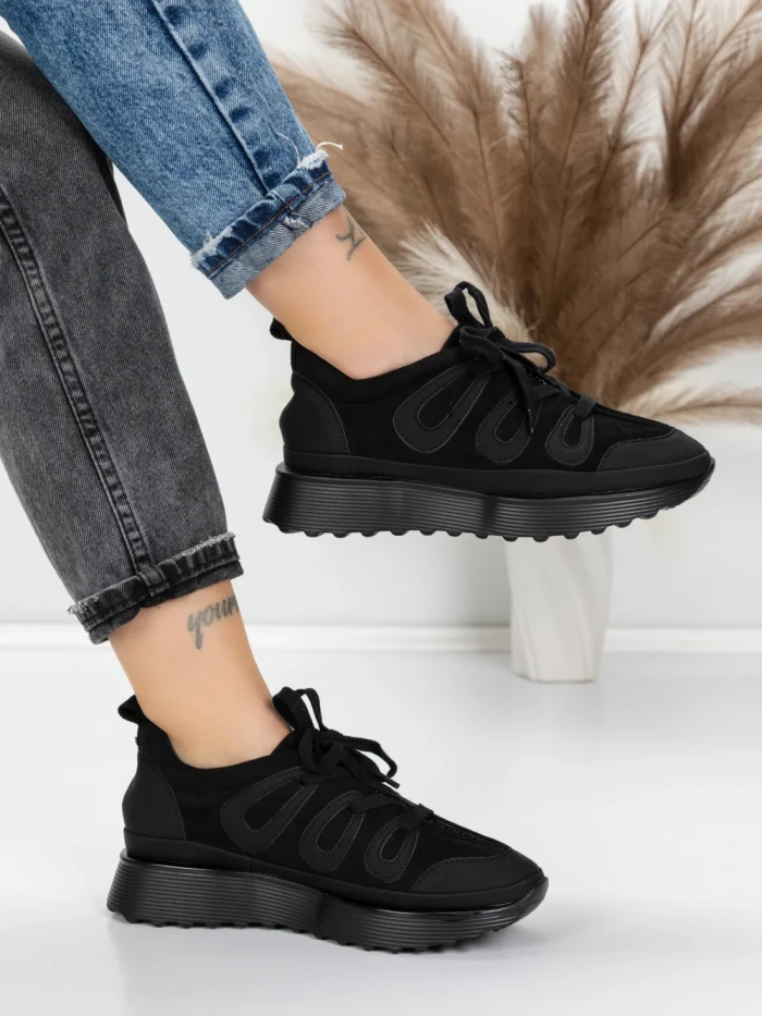 Sneakers Dama 5H71 BLACK | MEI