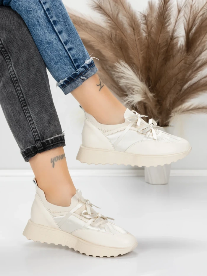 Sneakers Dama 5H70 BEIGE | MEI