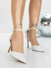 Pantofi Stiletto 5GZ86 WHITE | MEI