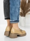 Pantofi Casual Dama din piele naturala 558058-7 APRICOT | ADVANCER