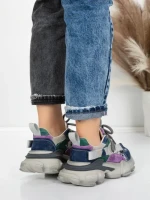 Pantofi Sport Dama din piele naturala Y5759-1 BLUE | ADVANCER
