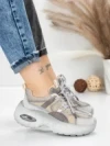 Pantofi Sport Dama din piele naturala HY2122 GREY | FRANCO GERARDO