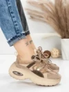 Pantofi Sport Dama din piele naturala HY2122 APRICOT | FRANCO GERARDO