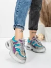 Pantofi Sport Dama din piele naturala HY2122 BLUE-PURPLE | FRANCO GERARDO