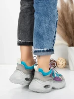 Pantofi Sport Dama din piele naturala HY2122 BLUE-PURPLE | FRANCO GERARDO