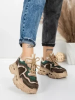 Pantofi Sport Dama din piele naturala HY2926-1 GREEN | FRANCO GERARDO