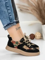 Pantofi Sport Dama din piele naturala 2536 BLACK | FRANCO GERARDO