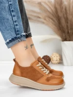 Pantofi Sport Dama din piele naturala 16-2 BROWN | FRANCO GERARDO