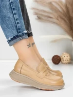 Pantofi Casual Dama din piele naturala 16-7 APRICOT | FRANCO GERARDO