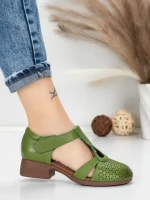 Sandale Dama din piele naturala 1171 GREEN | FORMATIONE
