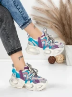 Pantofi Sport Dama din piele naturala HY8988-1 PURPLE-LIGHT PURPLE | FRANCO GERARDO