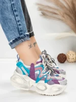 Pantofi Sport Dama din piele naturala HY8988-1 PURPLE-LIGHT PURPLE | FRANCO GERARDO