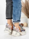 Pantofi Sport Dama din piele naturala HY8988-1 ORANGE-BLUE | FRANCO GERARDO