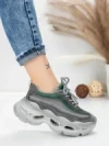 Pantofi Sport Dama din piele naturala HY6376 GREEN | FRANCO GERARDO