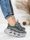 Pantofi Sport Dama din piele naturala HY6376 GREEN | FRANCO GERARDO