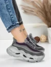 Pantofi Sport Dama din piele naturala HY6376 PURPLE | FRANCO GERARDO
