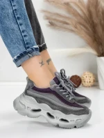 Pantofi Sport Dama din piele naturala HY6376 PURPLE | FRANCO GERARDO
