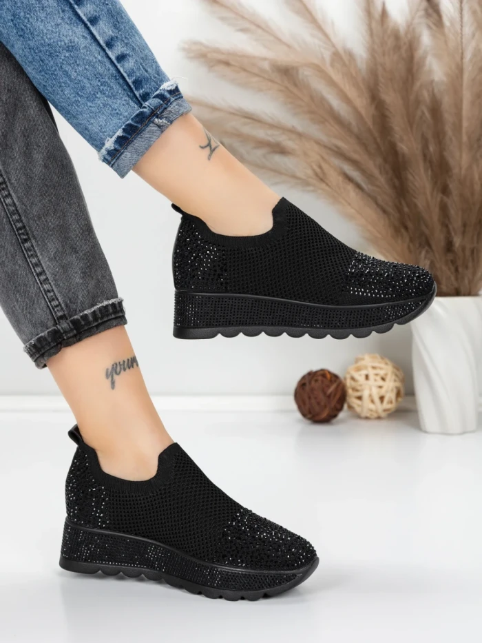 Sneakers Dama 5H65 BLACK | MEI