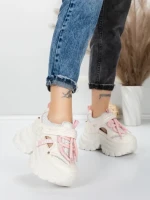 Pantofi Sport Dama cu Platforma 0897-27 PINK | MEI