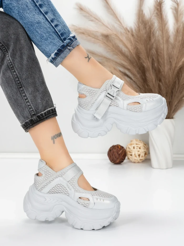 Pantofi Sport Dama cu Platforma 0897-15 GREY | MEI