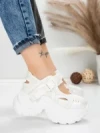 Pantofi Sport Dama cu Platforma 0897-15 WHITE | MEI