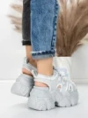 Sandale Dama cu Platforma 569-76 GREY | MEI