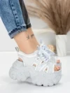 Sandale Dama cu Platforma 569-76 GREY | MEI