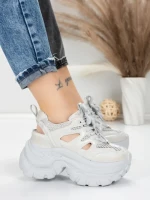 Pantofi Sport Dama cu Platforma 0897-8 GREY | MEI